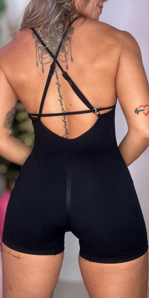 Crossover Back Romper – Paradise outfits